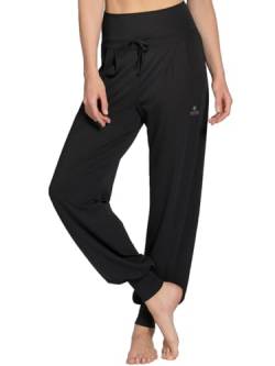 Magadi Yogahose Florence Black aus Naturmaterial S von Magadi