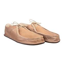 Magical Shoes Mokassins Herren, Barfußschuhe aus Leder für Männer, Mens Barefoot Shoes, Halbschuhe Ultraleicht, Minimalschuhe aus Leder, beige, Gr. 46, Cameron von Magical Shoes