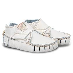 Magical Shoes Moxy weiche Lauflernschuhe für Babys | Bequeme Barfußschuhe | Krabbelschuhe Baby, Gr.:19, Farbe: Weiss von Magical Shoes