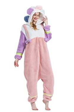 Unisex Erwachsene Tier Onesie Pajamas, Damen und Herren Anime Cosplay Sleepwear, One Piece Halloween Kostüm, Bjrflo, 46 von Magicalani