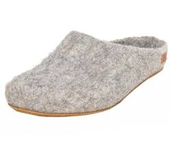 Magicfelt Filzhausschuh AR 728 Rare wools - Damen & Herren Pantoffeln | Hochwertiger Hausschuh - anatomisch geformtes Fußbett - rutschfeste Ledersohle Alpaka | 40 von Magicfelt