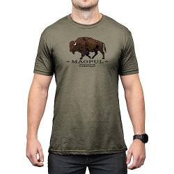 Magpul CVC Rundhals Kurzarm T-Shirt für Herren, Cibolo Olive Drab Heather, Mittel von Magpul