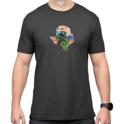 Magpul Herren Baumwolle mit Rundhalsausschnitt, kurzärmelig T-Shirt, Prickly Pete Holzkohle, L von Magpul