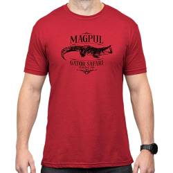 Magpul Herren Kurzarm Baumwolle mit Rundhalsausschnitt T-Shirt, Gator Symbol rot, Mittel von Magpul