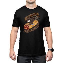 Magpul Kurzarm-T-Shirt aus Baumwolle mit Rundhalsausschnitt für Herren, Freedom Comet Schwarz, L von Magpul