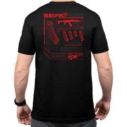 Magpul Kurzarm-T-Shirt aus Baumwolle mit Rundhalsausschnitt für Herren, Magvision Ak Schwarz, Mittel von Magpul