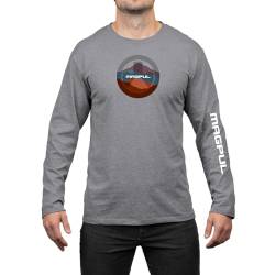 Magpul Mapgul Langarm-T-Shirt mit Rundhalsausschnitt für Herren, Summit Stone Grey Heather, L von Magpul