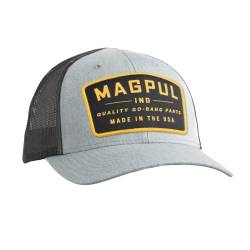 Magpul Unisex Trucker Hat Snap Back Baseball Cap, One Size Fits Most Baseballkappe, Go Bang Heather Gray, Einheitsgröße von Magpul