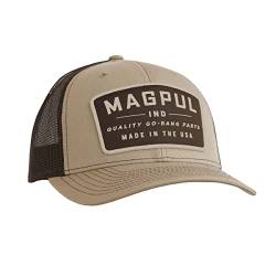 Magpul Unisex Trucker Hat Snapback Baseball Cap, One Size Fits Most Baseballkappe, Go Bang Khaki, Einheitsgröße von Magpul