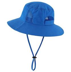 Magracy Damen-Sonnenhut, LSF 50+, breite Krempe, UV-Schutz, Safari-Hut, wasserdicht, königsblau, Einheitsgröße von Magracy