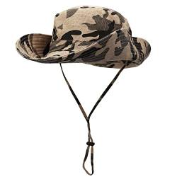 Magracy Herren Camouflage LSF 50+ Sonnenhut mit breiter Krempe, UV-Schutz, Unisex, khaki, Einheitsgröße von Magracy