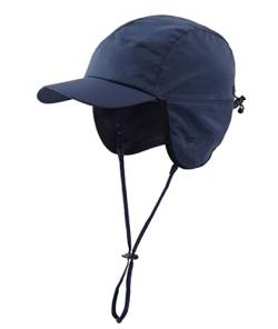 Magracy Outdoor Herren Baseball Cap Wasserdicht Winter Earflap Hat, marineblau, 58 von Magracy