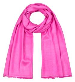 Maharanis Handgefertigter Seidenschal Schal pink 45 cm x 180cm Fairtrade von Maharanis