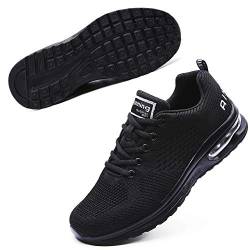 Damen Laufschuhe Air Sportschuhe Straßenlaufschuhe Frauen Dämpfung Freizeitschuhe Leichte rutschfest Sneaker All Schwarz 41 EU von Maichal