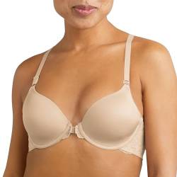 Maidenform Damen One Fab Fit T-Shirt, leicht gefütterter Bügel, Racerback-BHS BH, Beige, 95B von Maidenform