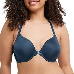 Maidenform Damen One Fab Fit T-Shirt, leicht gefütterter Bügel, Racerback-BHS BH, Undurchsichtige, Urchin Teal/Bleached Indigo, 85B von Maidenform