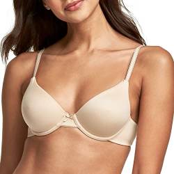 Maidenform Damen Softschalen BH COMFORT DEVOTION BRA, Beige (LATTE LIFT/BLACK LCK), Gr. 75B (Herstellergröße:34B) von Maidenform