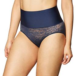 Maidenform Damen Tame Your Tummy Brief Shapewear-Unterhose, Marineblaue Spitze, 42 von Maidenform