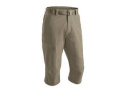 Caprihose MAIER SPORTS "Jennisei" Gr. 28, Kurzgrößen, beige (dunkelbeige) Herren Hosen Sporthosen Funktionscapri aus atmungsaktivem, elastischem Material von Maier Sports