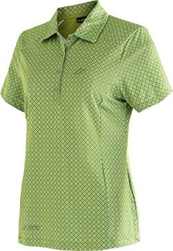 Maier Sports Damen Pandy Polo Shirt Green Allover 38 von Maier Sports