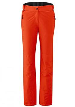 Maier Sports W Vroni Slim Orange - wasserdichte schmal geschnittene Damen mTex Skihose, Größe 36 - Farbe Siren Red von Maier Sports