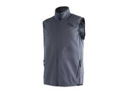 Softshellweste MAIER SPORTS "Brims Vest M" Gr. 58, blau (graublau) Herren Westen Sportbekleidung von Maier Sports