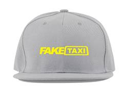 Fake Taxi Life Style Baumwolle Flaches Visier Fullcap Baseball Cap Trucker Hat Unisex Sport Atmungsaktiv, grau, One size von Maikomanija