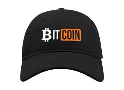 Maikomanija Bitcoin Crypto BTC Baumwolle Curved Visier Baseball Cap Dad Hat Unisex Sport Bequemes Top, Schwarz , One size von Maikomanija