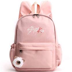 Casual Stray Kids Rucksack Süße Hasenohren Schultaschen für Jungen Mädchen StrayKids Camping Wanderrucksack Daypacks von Maisley