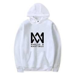 Marcus and Martinus Kapuzenpullover Unisex Winter Warm Langarm Mit Tasche mit Kordelzug Hoodie Pullover Outerwear Fashion Drucken Muster Sweatshirt Casual Sweatjacke von Maisley