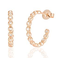 Maison Sophie ® Ohrringe Silber 925 Creolen Gold, Silber, oder Rosé | Wasserfester Schmuck Damen | Mehrfach vergoldet mit 18k für lange Haltbarkeit | Recyceltes Silber | Edles Geschenk für Frauen von Maison Sophie