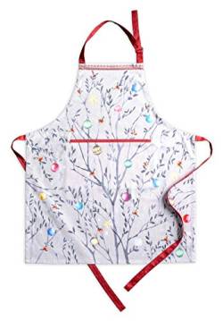 Maison d' Hermine Fairy Christmas 100% Baumwolle 1-teilige Küchenschürze mit verstellbarem Hals und versteckter Mitteltasche, Langen Krawatten für Frauen/Männer | Kochen (70cm x 85cm) von Maison d' Hermine
