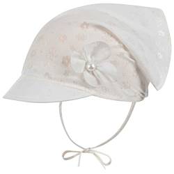 Kopftuch Mädchen Baby Mütze Sommer Schirmmütze Baumwolle, Farbe: Creme, Größe: S(40/42) von Maja