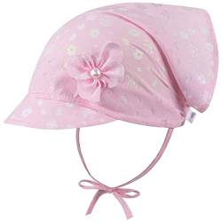 Kopftuch Mädchen Baby Mütze Sommer Schirmmütze Baumwolle, Farbe: Rosa, Größe: M(44/46) von Maja