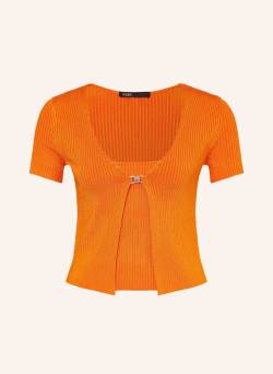 Maje Set: Stricktop Und Strickjacke orange von Maje