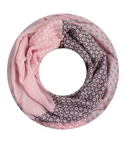 Majea Damen Loop Schal Schlauchschal Halstuch (880027) (rosa 6) von Majea