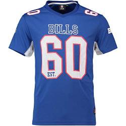 Majestic Athletic Buffalo Bills NFL Moro Poly Mesh Jersey Tee T-Shirt Trikot Blue Gr.L von Majestic