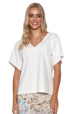 Makadamia, Bluse für Damen M776 Creme, Größe 40/42 von Makadamia