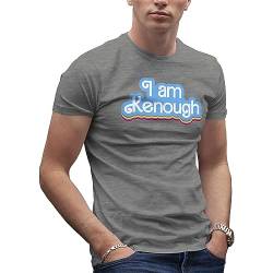 I am Kenough Herren Grau T-Shirt Size XXL von Makdi