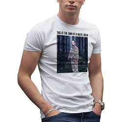 Robert Pattinson Shirt This is The Skin of a Killer Bella Herren Weißes T-Shirt Size L von Makdi