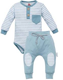 Makoma Baby Kleidung Set Jungen & Mädchen Langarm Body Hose ohne Fuß 100% Baumwolle Sweet Dreams (Streifen, 86) von Makoma