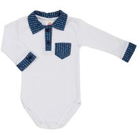 Makoma Hemdbody Baby Langarm Body mit Kragen Hemdbody Jungen (1-tlg) 100% Baumwolle von Makoma