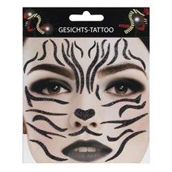 Gesichts-Tattoo Face Art Halloween Karneval Zebra von Makotex