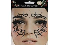Gesichts Tattoo Spinnennetz Halloween Karneval (spinnennetz) von Makotex