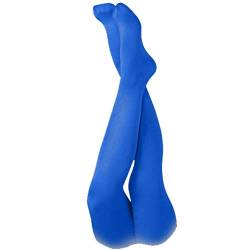 Makotex Damen Strumpfhose Blickdicht, Feinstrumpfhose 60 DEN (Blau, 2XL/3XL) von Makotex