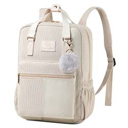Makukke Rucksack Damen&Herren, Cord Daypack Anti-Theft Tasche Casual Schultasche Citytasche, für Schule Lässige täglich von Makukke