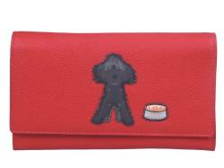 Bertie Cockapoo Damen Geldbörse aus weichem Leder von Mala, rot, Einheitsgröße, Zeitgenössisch von Mala Leather