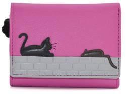Mala Leather Cat and Mouse Collection Kleine Damen Ledergeldbörse RFID 3625_95, rose, Einheitsgröße von Mala Leather