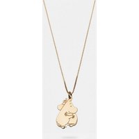 Malaika Raiss Kette mit Anhänger Hugging Moomins Halskette Damen Gold mit Moomin Figur 45 cm, Silber 925, 24 Karat vergoldet von Malaika Raiss