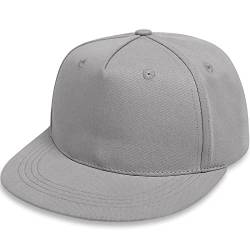 Malaxlx Grau Baby Baseball Cap Kleinkinder Sonnenhut UV Schutz Sommerhut Verstellbar Kinder Snapback Cap Baseballkappe Schirmmütze für 2-4 Jahren Mädchen Jungen von Malaxlx